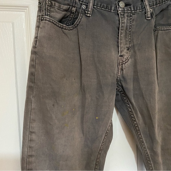 Vintage Faded White Tab 514 Levi’s Men’s Jeans with Paint // 30X30 - Picture 4 of 4